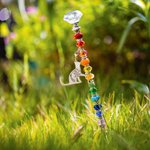 Personalisierte Regenbogenbrücke Perlen Garten Säule Geschenk für Tierliebhaber Pet Memorial