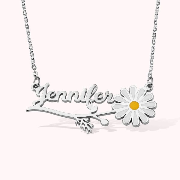 Daisy Name Necklace
