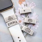 Nascita personalizzata Fiore orologio Band Charm Accessorio