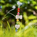 Personalisierte Regenbogenbrücke Perlen Garten Säule Geschenk für Tierliebhaber Pet Memorial