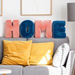 Cojín decorativo personalizado y suave de la letra del cojín de la almohada de la decoración del cuarto de niños