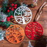Ornamento da appendere all'albero di Natale con nome di famiglia personalizzato