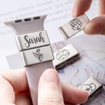 Nascita personalizzata Fiore orologio Band Charm Accessorio