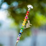 Personalisierte Regenbogenbrücke Perlen Garten Säule Geschenk für Tierliebhaber Pet Memorial