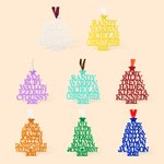 Ornamento da appendere all'albero di Natale con nome di famiglia personalizzato