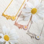 Personalized Daisy Name Necklace
