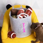 Personalised Polyester Storage Basket for Toys
