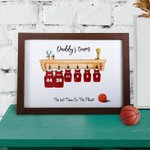 Customized Basketball Team Shirt Print Frame