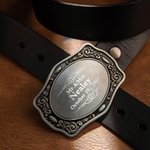 Personalized Western Cowboy Name Belt Buckle for Men