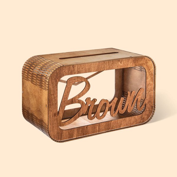 Wooden Wedding Card Box