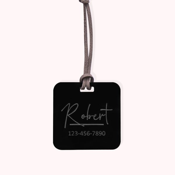 Personalisierter Acryl Kofferanhänger Reisegeschenk