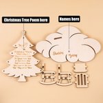 Engraved Names Christmas In Heaven Rocking Chair Christmas Tree Poem