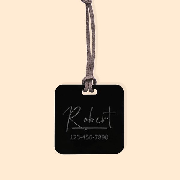 Acrylic Laser Luggage Tag Diaper Bag Baby Tag