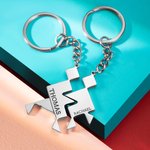 Personalisiertes Namen-Schlüsselanhänger-Set mit Geometrischen Elementen