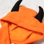 Tuta con cappuccio ricamata su misura per bambini di Halloween a colori con zucca