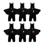 Tuta con cappuccio ricamata su misura per bambini di Halloween a colori con zucca