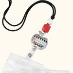 Personalised Apple Aromatherapy Lanyard ID Holder with Bead Teacher Gift