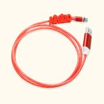 3D-utskrift Namn LED Flödande Magnetisk USB-kabel