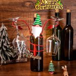 Porte-bouteille de vin personnalisé Père Noël ou bonhomme de neige ornement de Noël