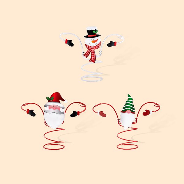 Adorno navideño personalizado para botella de vino con Papá Noel o muñeco de nieve
