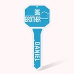Funny Engraved Big Brother Name Key Set of 2