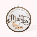 Panneau de Décor en Bois Puzzle Personnalisé avec Nom et Texte Cadeau Fête Anniversaire Pour Maman