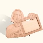 Personalized Look at This Photograph Wood Picture Frame Funny Gift