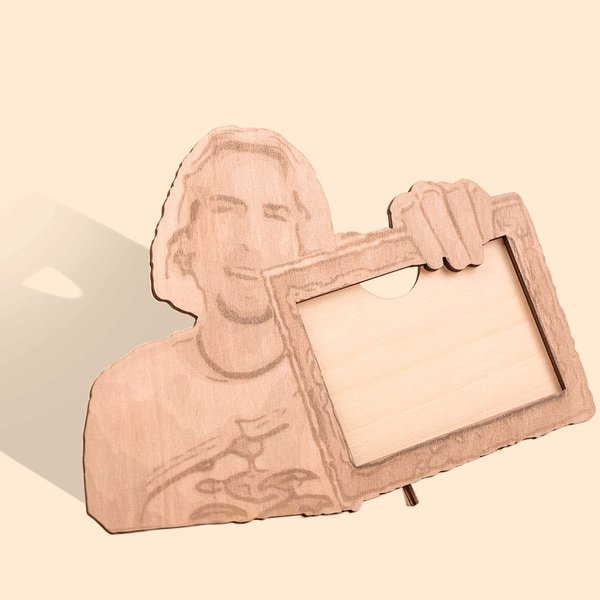 Personalized Look at This Photograph Wood Picture Frame Funny Gift