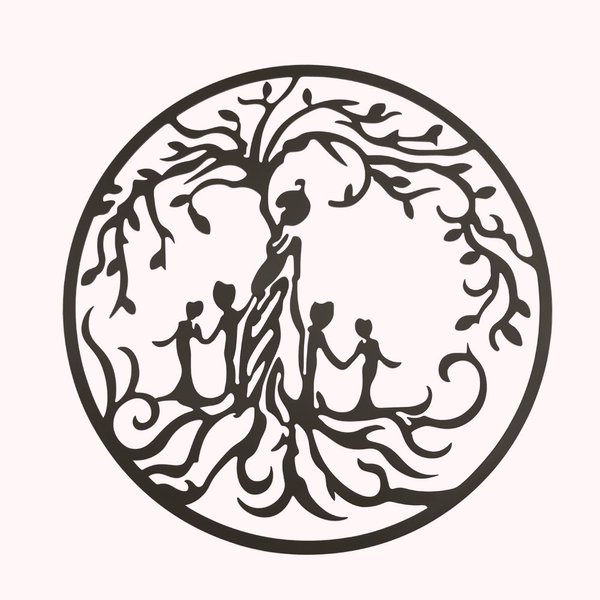 Metall-Lebensbaum-Dekor für Mama