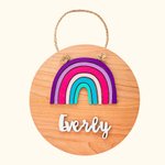 Rainbow Name Sign Nursery Room Decor for Kids