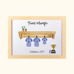 Squadra di calcio personalizzata Stampa cornice