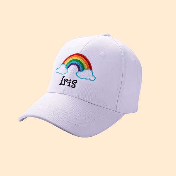 Casquette de Baseball Brodée Personnalisée avec Texte et Motif de Dessin Animé Cadeau Anniversaire pour Enfants