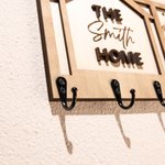 Porte-clés personnalisé avec photo du visage de l'animal de compagnie et nom gravé Cadeau de pendaison de crémaillère pour chat, chien et famille