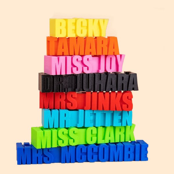 3D Druck Name Desktop Büro Stifthalter