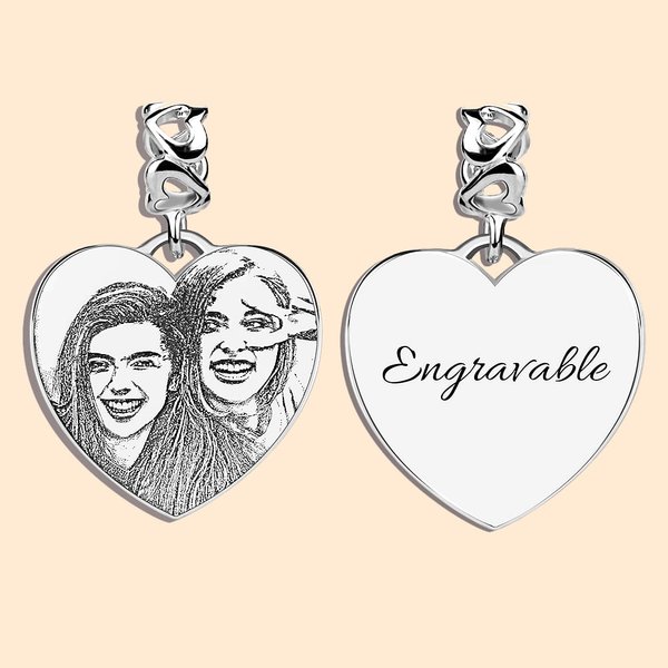 Heart Shaped Photo Pendant