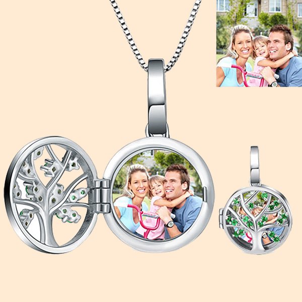 Gegraveerde unieke stamboom fotobocket