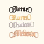 Custom Name Shoelace Charm Tag Accessories Pair