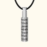 Personalized Name Beads Family Necklace for Men