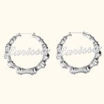 Name Bamboo Hoop-Ohrringe