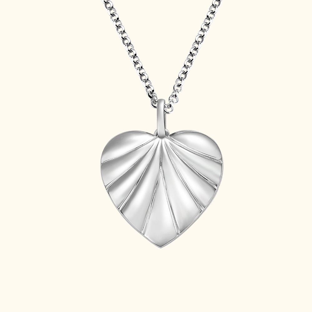 Collier Personnalisé avec Pierre de Naissance Médaillon de Coquille en Coeur Cadeau d'Anniversaire St Valentin pour Elle