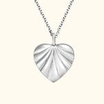 Medaillon-Halskette mit Herz-Oyster-Geburtssteinen