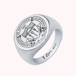 Custom School Class Ring Graduation Badge Ring