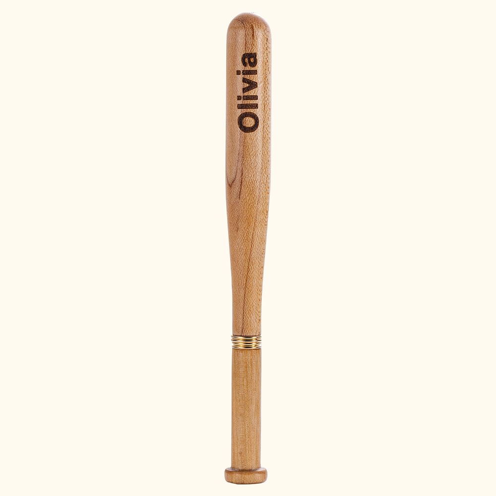 Engraved Name Wooden Baseball Bat Pen