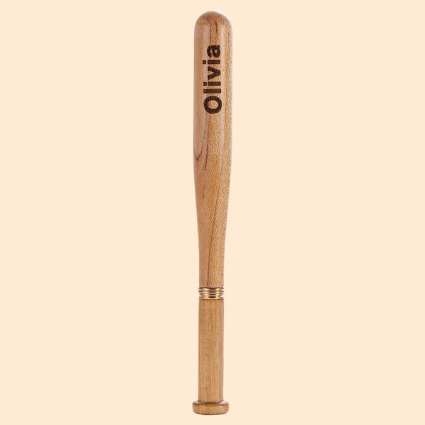 Engraved Name Wooden Baseball Bat Pen
