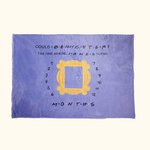 Baby Monthly Milestone Fleece Blanket Friends Theme TV Show