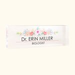 Plaque de table florale personnalisée en 3D Décor de bureau