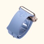 Monogram en naam Silicone horlogebandje voor Apple Watch | Callie