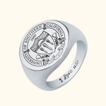 Custom School Class Ring Graduation Badge Ring