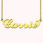 Personalisierte Silber Namenskette Carrie  Geschenk für Damen Freundin