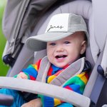 Personalisierte Säugling Trucker Baby Hut mit Namen Baby Dusche Geschenk